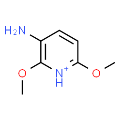 ChemSpider 2D Image | 3-Amino-2,6-dimethoxypyridinium | C7H11N2O2
