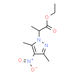 ChemSpider 2D Image | ethyl 2-(3,5-dimethyl-4-nitropyrazol-1-yl)propanoate | C10H15N3O4