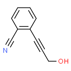 ChemSpider 2D Image | 2-(3-Hydroxyprop-1-ynyl)benzonitrile | C10H7NO