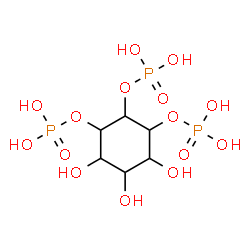 ChemSpider 2D Image | 4,5,6-Trihydroxy-1,2,3-cyclohexanetriyl tris[dihydrogen (phosphate)] | C6H15O15P3