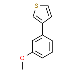 ChemSpider 2D Image | 3-(3-Methoxyphenyl)thiophene | C11H10OS