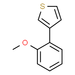 ChemSpider 2D Image | 3-(2-Methoxyphenyl)thiophene | C11H10OS