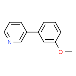 ChemSpider 2D Image | 3-(3-Methoxyphenyl)pyridine | C12H11NO