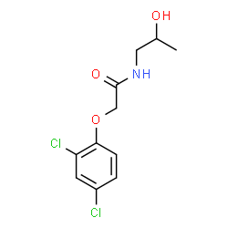 ChemSpider 2D Image | 2-(2,4-Dichlorophenoxy)-N-(2-hydroxypropyl)acetamide | C11H13Cl2NO3