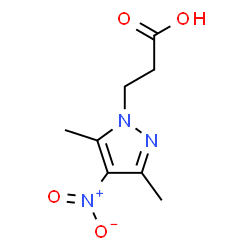 ChemSpider 2D Image | 3-(3,5-dimethyl-4-nitropyrazol-1-yl)propanoic acid | C8H11N3O4