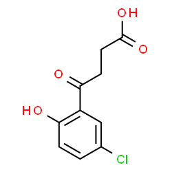 ChemSpider 2D Image | 4-(5-Chloro-2-hydroxyphenyl)-4-oxobutanoic acid | C10H9ClO4