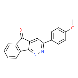 ChemSpider 2D Image | 3-(4-Methoxyphenyl)-5H-indeno[1,2-c]pyridazin-5-one | C18H12N2O2