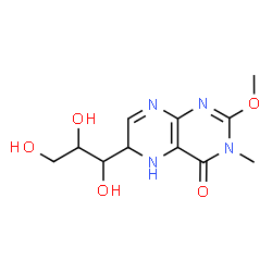 ChemSpider 2D Image | 2-Methoxy-3-methyl-6-(1,2,3-trihydroxypropyl)-5,6-dihydro-4(3H)-pteridinone | C11H16N4O5
