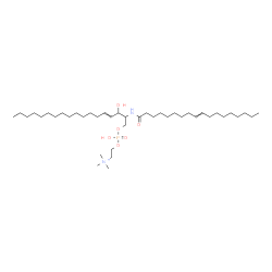 ChemSpider 2D Image | 4-Hydroxy-7-(1-hydroxy-2-hexadecen-1-yl)-N,N,N-trimethyl-9-oxo-3,5-dioxa-8-aza-4-phosphahexacos-17-en-1-aminium 4-oxide | C41H82N2O6P