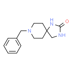 ChemSpider 2D Image | 8-Benzyl-1,3,8-triazaspiro[4.5]decan-2-one | C14H19N3O