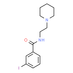 ChemSpider 2D Image | 3-Iodo-N-[2-(1-piperidinyl)ethyl]benzamide | C14H19IN2O