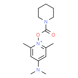 ChemSpider 2D Image | 4-(Dimethylamino)-2,6-dimethyl-1-[(1-piperidinylcarbonyl)oxy]pyridinium | C15H24N3O2