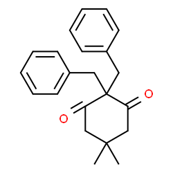 ChemSpider 2D Image | 2,2-Dibenzyl-5,5-dimethyl-1,3-cyclohexanedione | C22H24O2
