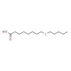 ChemSpider 2D Image | 8-(Pentylsulfanyl)octanoic acid | C13H26O2S