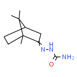 ChemSpider 2D Image | 2-(1,7,7-Trimethylbicyclo[2.2.1]hept-2-ylidene)hydrazinecarboxamide | C11H19N3O
