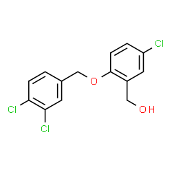 ChemSpider 2D Image | {5-Chloro-2-[(3,4-dichlorobenzyl)oxy]phenyl}methanol | C14H11Cl3O2