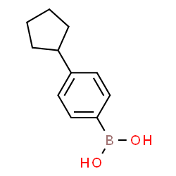 ChemSpider 2D Image | (4-Cyclopentylphenyl)boronic acid | C11H15BO2