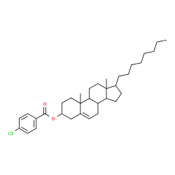 ChemSpider 2D Image | 10,13-Dimethyl-17-octyl-2,3,4,7,8,9,10,11,12,13,14,15,16,17-tetradecahydro-1H-cyclopenta[a]phenanthren-3-yl 4-chlorobenzoate | C34H49ClO2