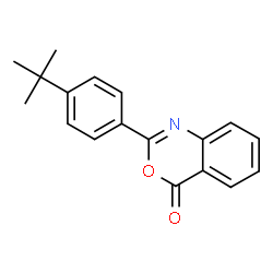 ChemSpider 2D Image | 2-(4-tert-butylphenyl)-4H-3,1-benzoxazin-4-one | C18H17NO2