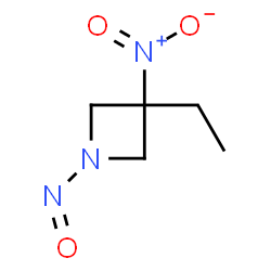 ChemSpider 2D Image | 3-Ethyl-3-nitro-1-nitrosoazetidine | C5H9N3O3