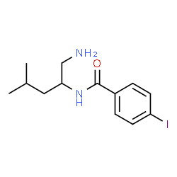 ChemSpider 2D Image | N-(1-Amino-4-methyl-2-pentanyl)-4-iodobenzamide | C13H19IN2O