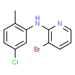 ChemSpider 2D Image | 3-Bromo-N-(5-chloro-2-methylphenyl)-2-pyridinamine | C12H10BrClN2