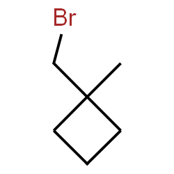 ChemSpider 2D Image | 1-(Bromomethyl)-1-methylcyclobutane | C6H11Br