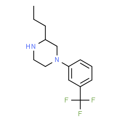 ChemSpider 2D Image | 3-Propyl-1-[3-(trifluoromethyl)phenyl]piperazine | C14H19F3N2