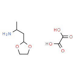 ChemSpider 2D Image | 1-(1,3-Dioxolan-2-yl)-2-propanamine ethanedioate (1:1) | C8H15NO6