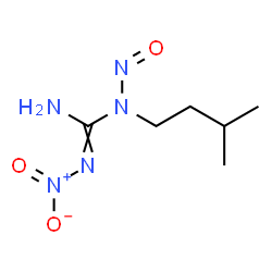 ChemSpider 2D Image | 1-(3-Methylbutyl)-2-nitro-1-nitrosoguanidine | C6H13N5O3