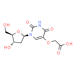 ChemSpider 2D Image | 5-(Carboxymethoxy)-2'-deoxyuridine | C11H14N2O8