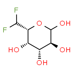 ChemSpider 2D Image | 6-Deoxy-6,6-difluoro-L-galactopyranose | C6H10F2O5