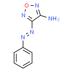 ChemSpider 2D Image | 4-[(E)-Phenyldiazenyl]-1,2,5-oxadiazol-3-amine | C8H7N5O