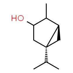 ChemSpider 2D Image | (1S,5R)-1-Isopropyl-4-methylbicyclo[3.1.0]hexan-3-ol | C10H18O