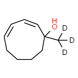 ChemSpider 2D Image | (2Z,4Z)-1-(~2~H_3_)Methyl-2,4-cyclononadien-1-ol | C10H13D3O