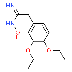 ChemSpider 2D Image | 2-(3,4-Diethoxy-phenyl)-N-hydroxy-acetamidine | C12H18N2O3
