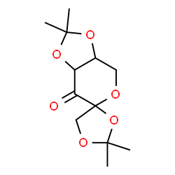 ChemSpider 2D Image | 2,2,2',2'-Tetramethyldihydrospiro[1,3-dioxolane-4,6'-[1,3]dioxolo[4,5-c]pyran]-7'(4'H)-one | C12H18O6