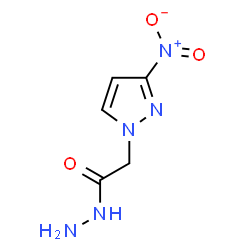 ChemSpider 2D Image | 2-(3-nitropyrazol-1-yl)acetohydrazide | C5H7N5O3