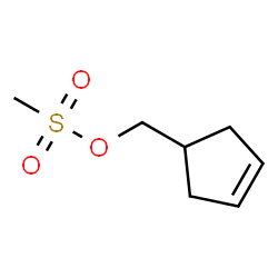 ChemSpider 2D Image | 3-Cyclopenten-1-ylmethyl methanesulfonate | C7H12O3S