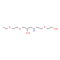 ChemSpider 2D Image | 3,6,13-Trioxa-10-azapentadecane-8,15-diol | C11H25NO5