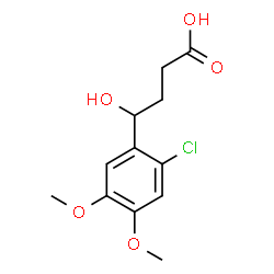 ChemSpider 2D Image | 4-(2-Chloro-4,5-dimethoxyphenyl)-4-hydroxybutanoic acid | C12H15ClO5