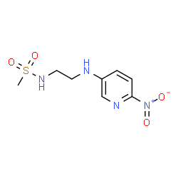 ChemSpider 2D Image | N-{2-[(6-Nitro-3-pyridinyl)amino]ethyl}methanesulfonamide | C8H12N4O4S