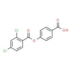 ChemSpider 2D Image | 4-[(2,4-Dichlorobenzoyl)oxy]benzoic acid | C14H8Cl2O4