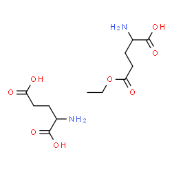 ChemSpider 2D Image | 2-Amino-5-ethoxy-5-oxopentanoic acid - 2-aminopentanedioic acid (1:1) (non-preferred name) | C12H22N2O8