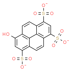 ChemSpider 2D Image | 8-Hydroxy-1,3,6-pyrenetrisulfonate | C16H7O10S3