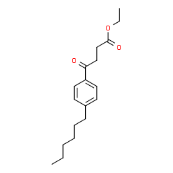 ChemSpider 2D Image | Ethyl 4-(4-hexylphenyl)-4-oxobutanoate | C18H26O3