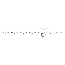 ChemSpider 2D Image | 2-Heptadecyl-6-[(2-methoxyethoxy)methoxy]benzoic acid | C28H48O5