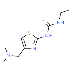 ChemSpider 2D Image | 1-{4-[(Dimethylamino)methyl]-1,3-thiazol-2-yl}-3-ethylthiourea | C9H16N4S2