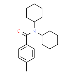 ChemSpider 2D Image | N,N-Dicyclohexyl-4-methylbenzamide | C20H29NO