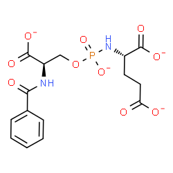 ChemSpider 2D Image | (3R,8S)-6-Oxido-1-oxo-1-phenyl-5-oxa-2,7-diaza-6-phosphadecane-3,8,10-tricarboxylate 6-oxide | C15H15N2O10P